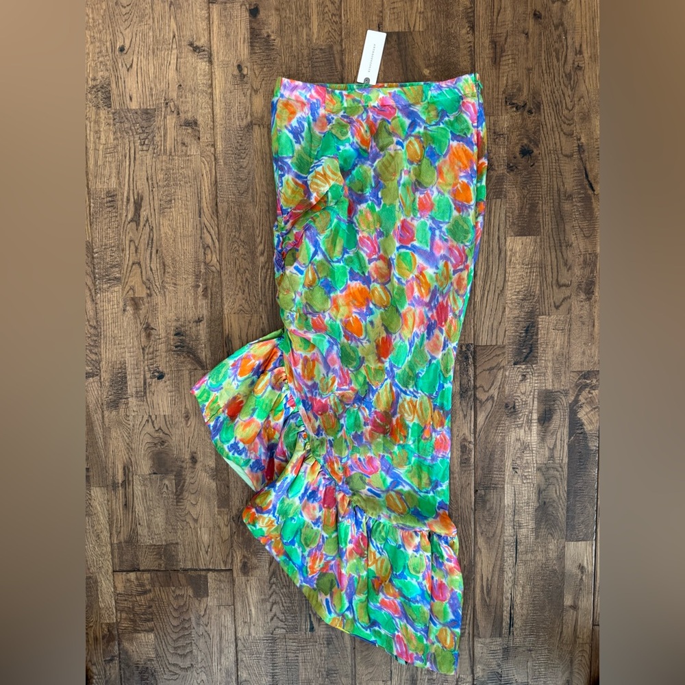 NWT Anthropologie Hope For Flowers by Tracey Reese Asymmetrical Skirt Size XS I - Picture 3 of 11